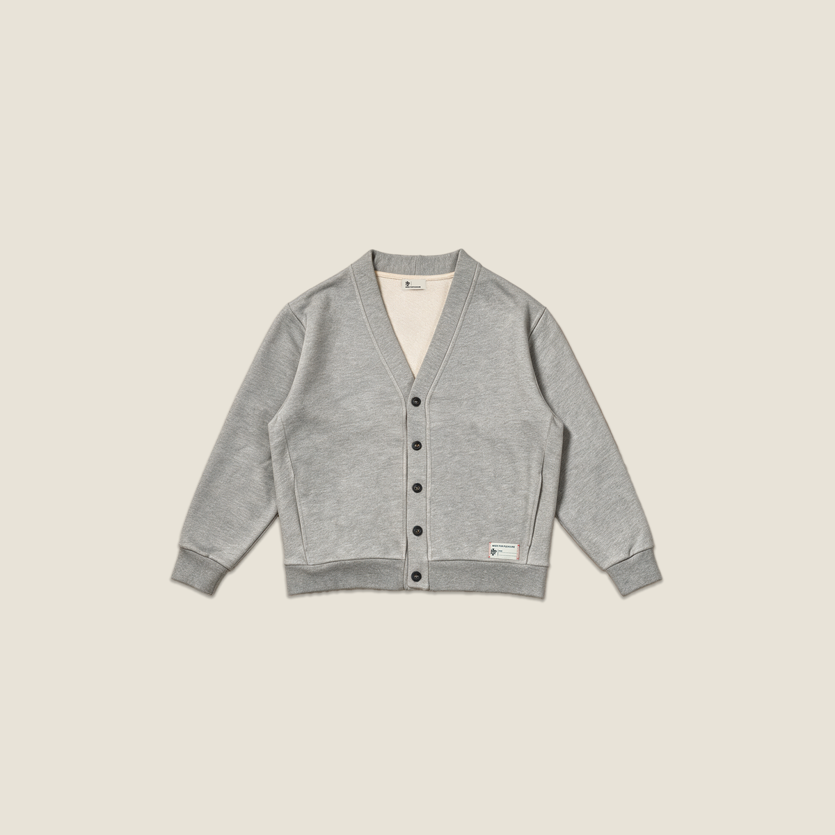 FLEECE CARDIGAN GREY