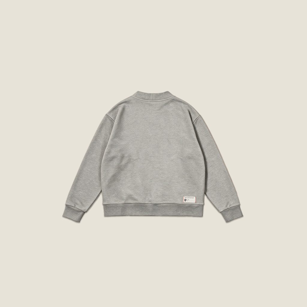 FLEECE CARDIGAN GREY