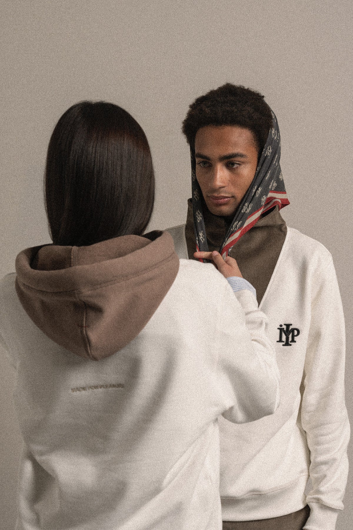 HOODIE MONOGRAM OFF WHITE