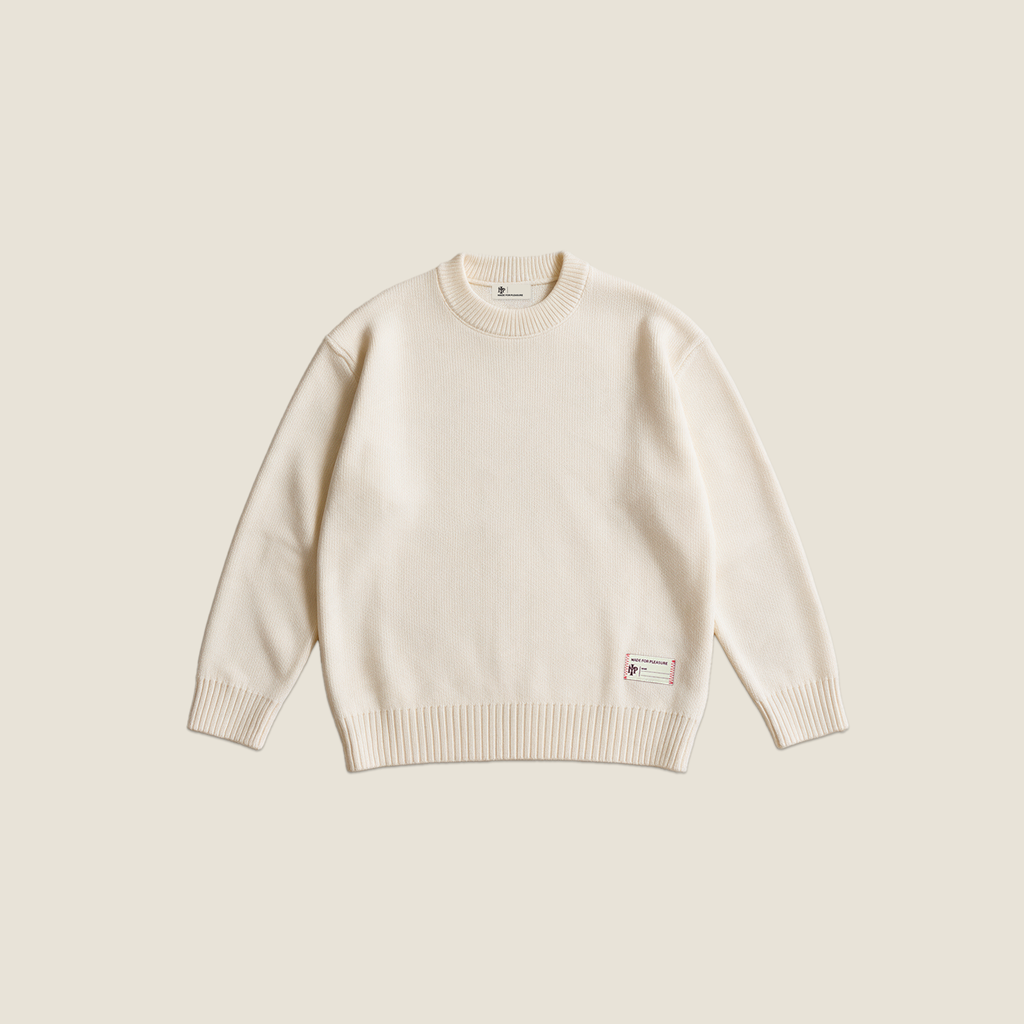 CREWNECK SWEATER OFF WHITE