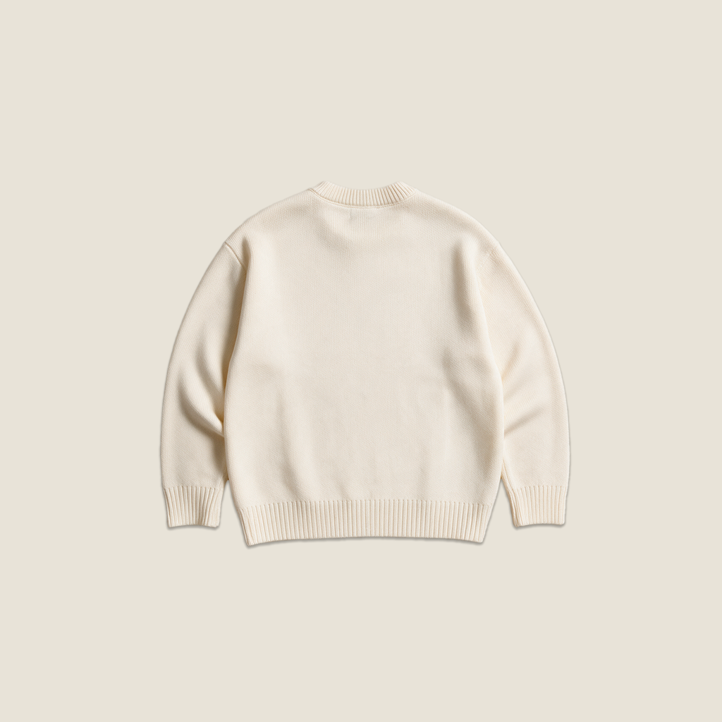 CREWNECK SWEATER OFF WHITE