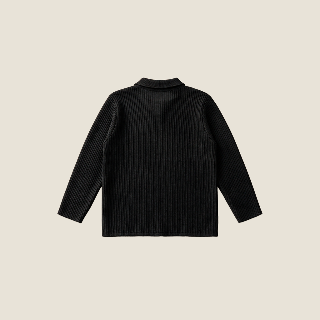 POLO SWEATER BLACK