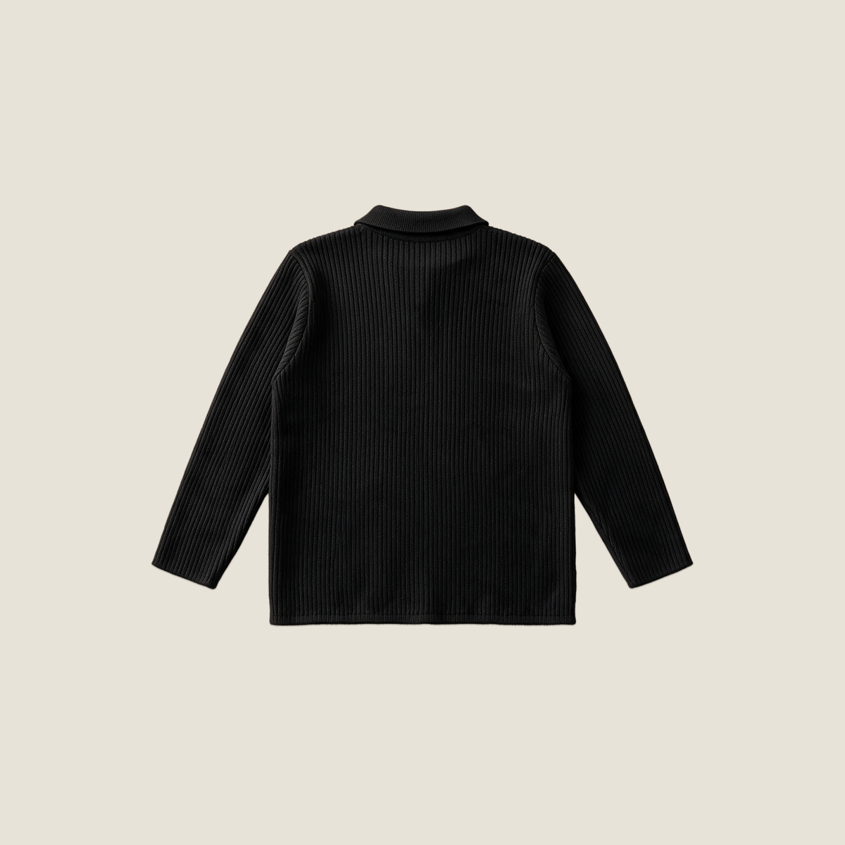 POLO SWEATER BLACK