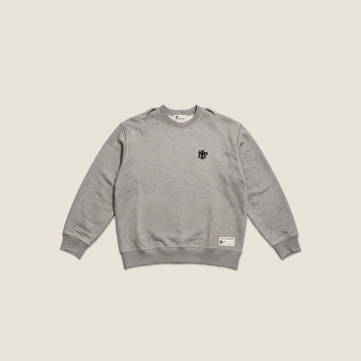 CREWNECK MONOGRAM GREY MELANGE