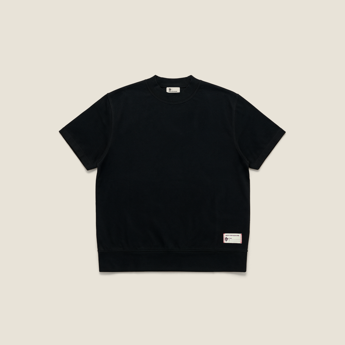 T-SHIRT HIGH NECK BLACK